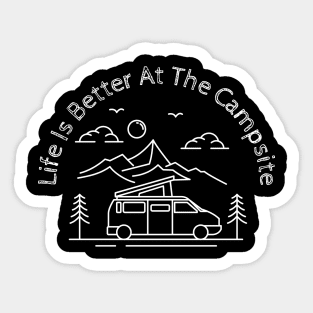 Life Is Better at the Campsite-RV Sticker